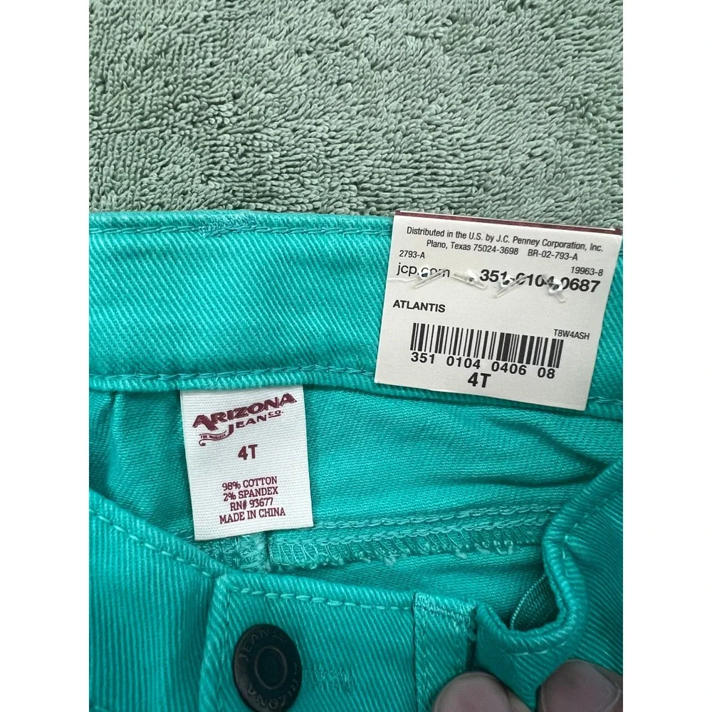 Arizona jeans green burmuda kids jeans shorts‎ 4T